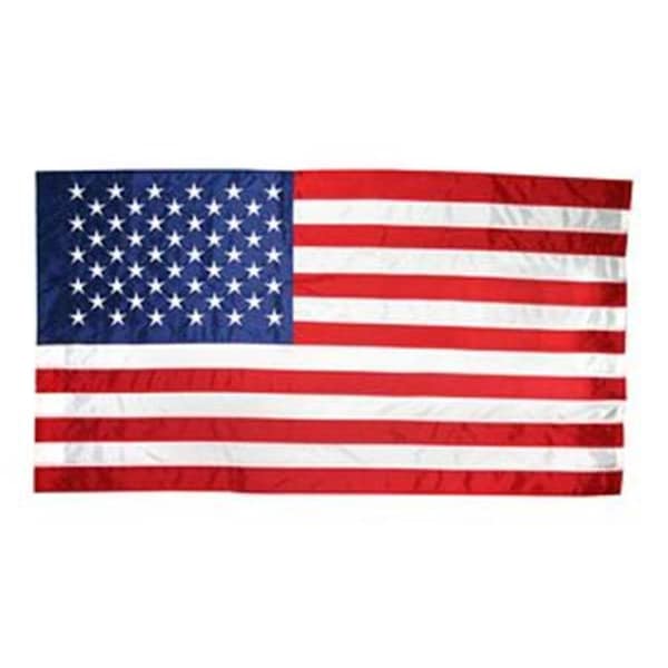 Annin Flagmakers Annin Flagmakers 378845 Nyl-Glo U.S. Flag with Flagpole Sleeve and Tab- 3 ft. X 5 ft. - 378845