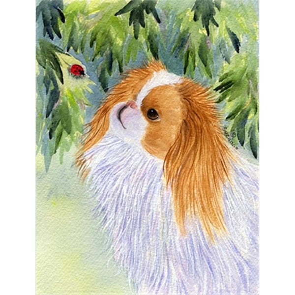 Carolines Treasures Japanese Chin Canvas Flag - House Size- 28 x 40 in. - SS8260CHF