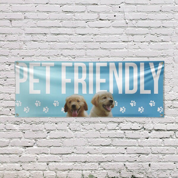 Signmission Pet Friendly, 18 Inch x 48 Inch, Vinyl Banner - B-30784