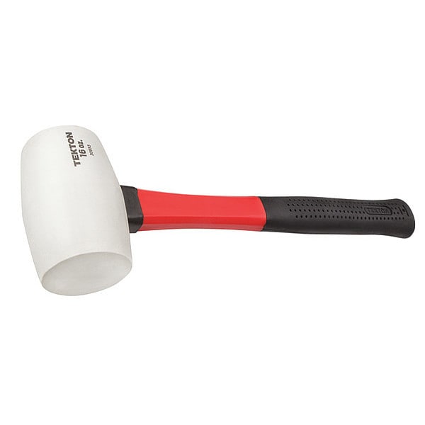 Tekton 16 oz. Fiberglass Handle White Rubber Mallet - 30653