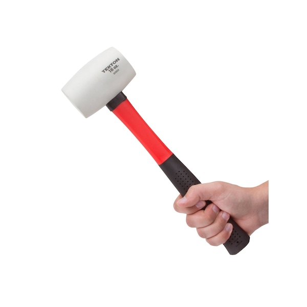 Tekton 16 oz. Fiberglass Handle White Rubber Mallet - 30653