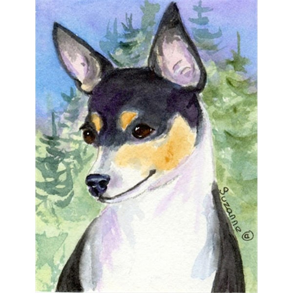 Carolines Treasures 28 x 40 In. Fox Terrier Flag Canvas- House Size - SS8927CHF