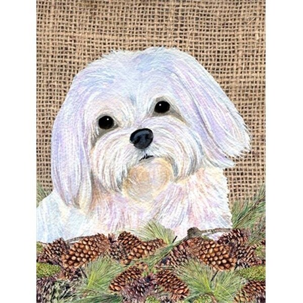 Carolines Treasures Carolines Treasures SS4073GF 11 x 15 in. Maltese Garden Size Flag - SS4073GF