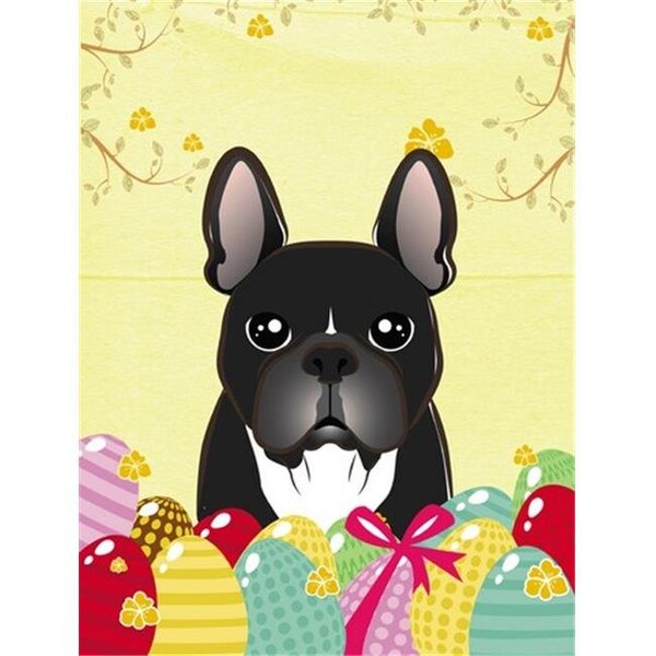 Carolines Treasures Carolines Treasures BB1909GF French Bulldog Easter Egg Hunt Flag Garden - BB1909GF