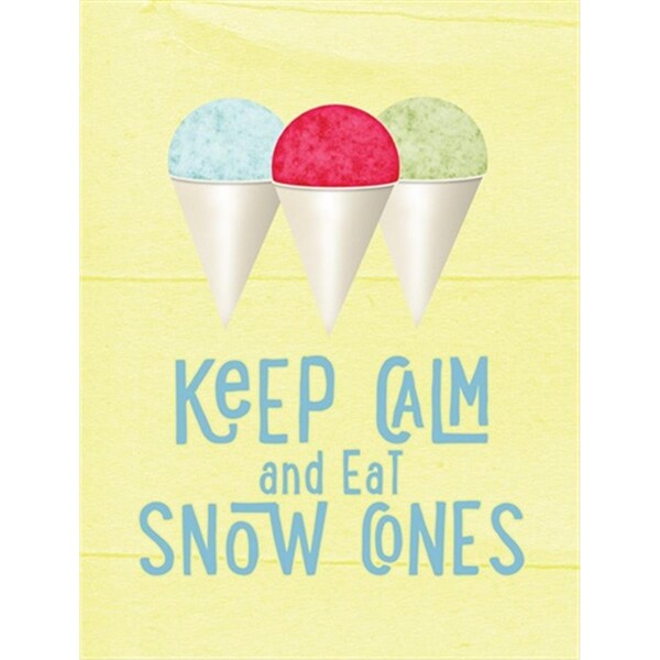 Patioplus Keep Calm And Eat Snow Cones Flag Garden Size - PA55358