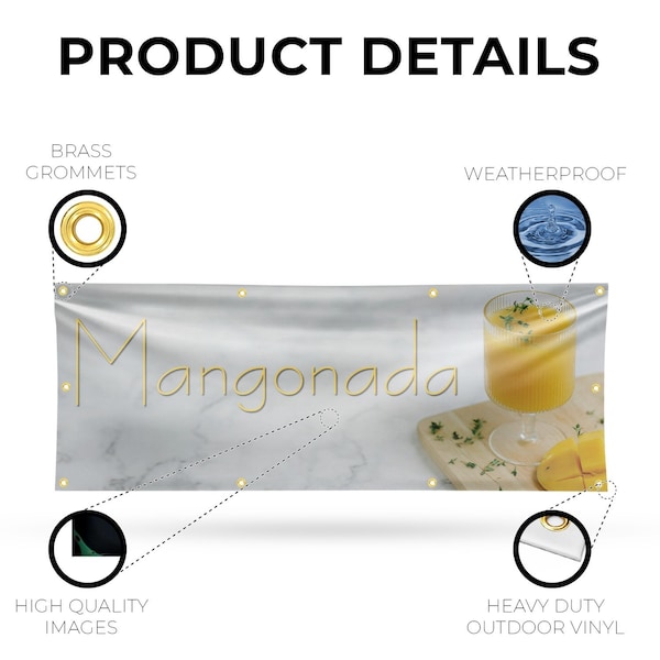 Signmission Mangonada, 36 Inch x 96 Inch, Vinyl Banner - B-96-30730