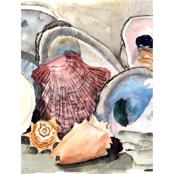 Patioplus Sea Shells Canvas Flag - House Size, 28 x 40 in. - PA2554495