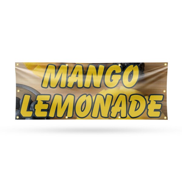 Signmission Mango Lemonade, 36 Inch x 96 Inch, Vinyl Banner - B-96-30729