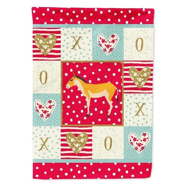 Carolines Treasures 11 x 0.01 x 15 in. Turkmenian Kulan Donkey Love Flag Garden Size - CK5281GF