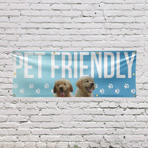 Signmission Pet Friendly, 36 Inch x 96 Inch, Vinyl Banner - B-96-30784