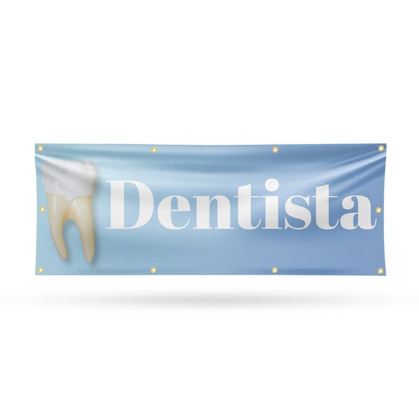 Signmission Dentista, 36 Inch x 96 Inch, Vinyl Banner - B-96-30542