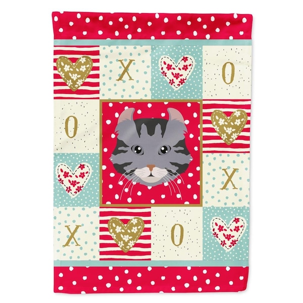 Carolines Treasures 28 x 0.01 x 40 in. American Curl Cat Flag Canvas House Size - CK5080CHF
