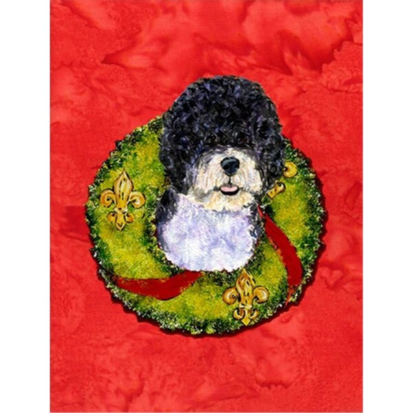 Carolines Treasures 28 x 40 In. Portuguese Water Dog Flag Canvas- House Size - SS4180CHF