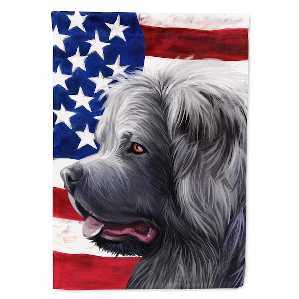 Carolines Treasures Caucasian Shepherd Dog American Canvas House Flag - 28 x 0.01 x 40 in. - CK6481CHF