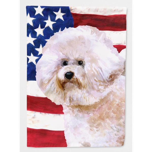 Patioplus Bichon Frise No. 2 Patriotic Garden Flag - PA2551678