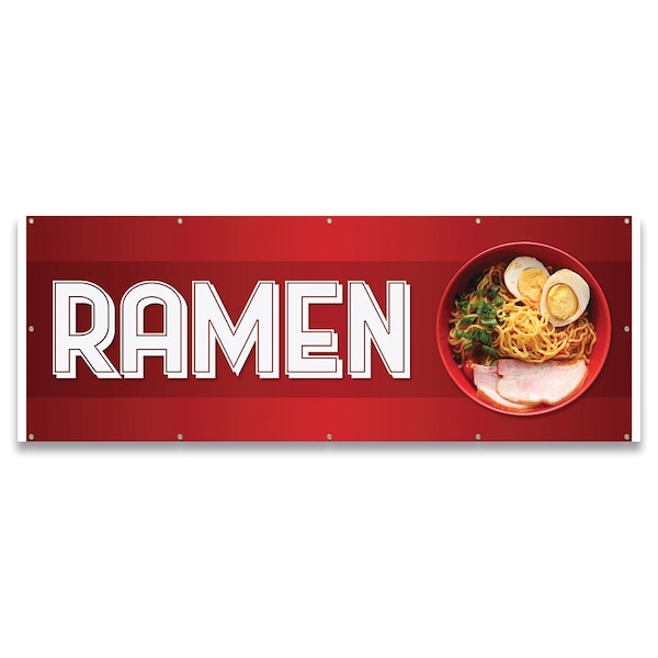 Signmission Ramen Banner Concession Stand Food Truck Single Sided - B-120-30141