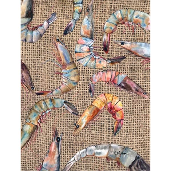 Carolines Treasures Shrimp Flag - Garden Size- 11 x 15 in. - 8738GF