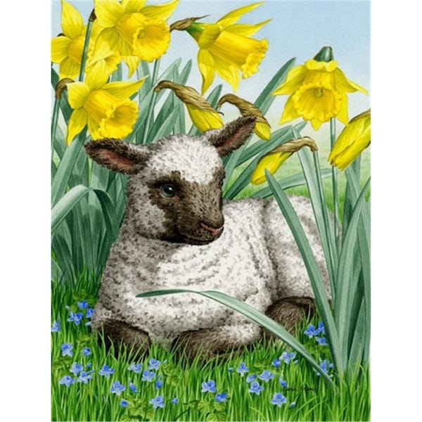 Carolines Treasures Lamb Flag Garden Size - ASA2025GF