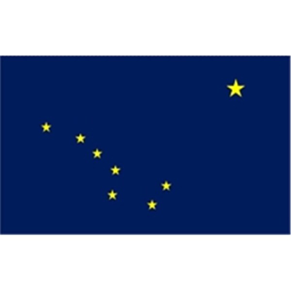 Ss Collectibles 2 ft. X 3 ft. Nyl-Glo Alaska Flag - SS2757271