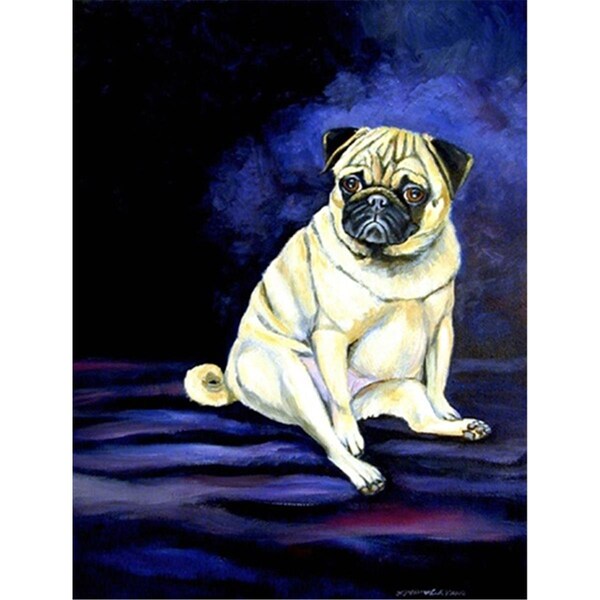 Patioplus 11 x 15 in. Pug Penny For Your Thoughts Flag Garden Size - PA55270