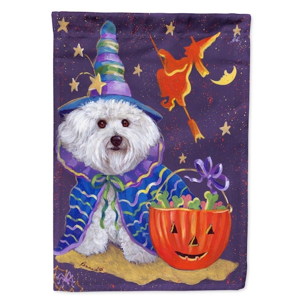 Patioplus 11 x 0.01 x 15 in. Bichon Frise Boo Halloween Garden Flag - PA2553228