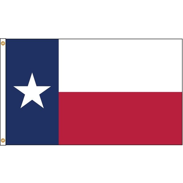 Annin Flagmakers Texas Flag, 5x8 Ft, Nylon, Sewn Stripes and Star - 2204