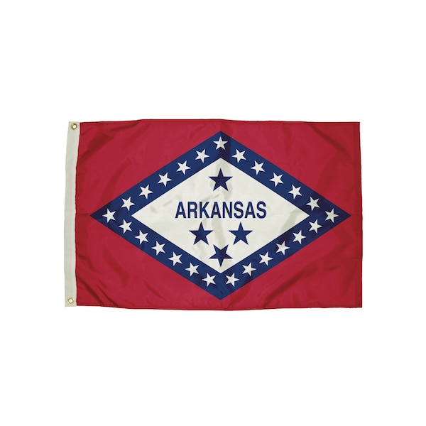 Flagzone Durawavez Nylon Outdoor Flag, Arkansas, 3 Ft. x 5 Ft. - 2032051
