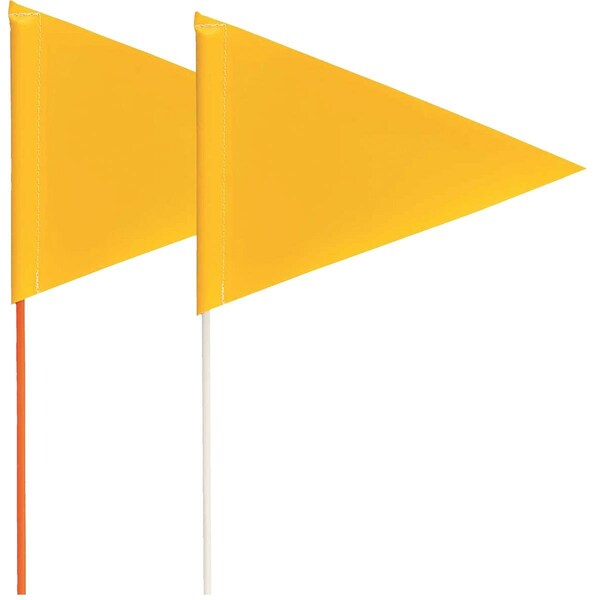 Blackburn Flag Blackburn Pennant Marking Flag with Fiberglass Staff - FIELD FLAG W/YEL