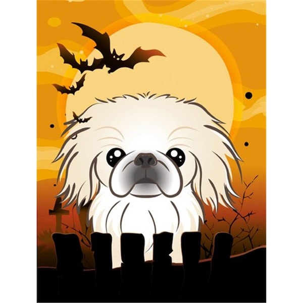 Carolines Treasures Halloween Pekingese Flag Canvas House Size - BB1779CHF
