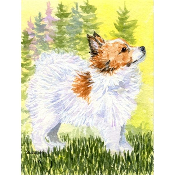 Carolines Treasures Papillon Canvas Flag - House Size- 28 x 40 in. - SS1029CHF