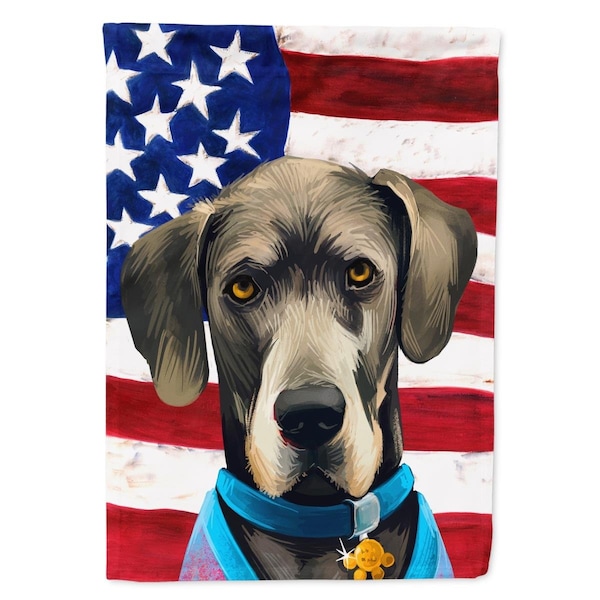 Carolines Treasures Great Dane Dog American Canvas House Flag - 28 x 0.01 x 40 in. - CK6546CHF