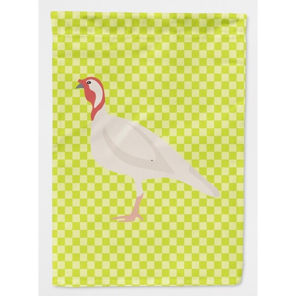 Carolines Treasures Beltsville Small White Turkey Hen GreenHouse Flag Canvas - BB7815CHF