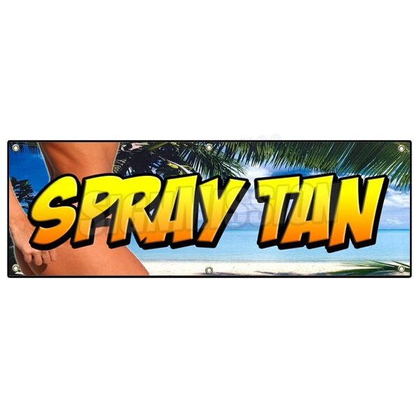 Signmission SPRAY TAN BANNER SIGN tanning salon spa signs sun suntanned salon tans - B-72 SPRAY TAN