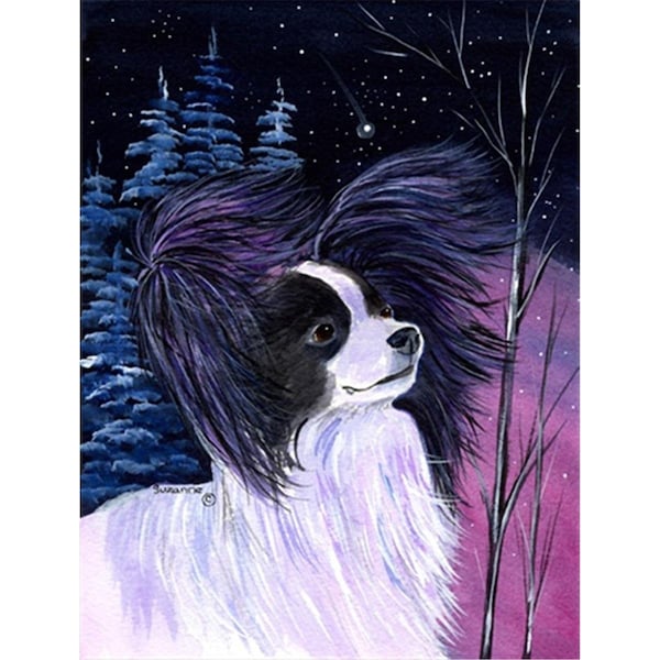 Patioplus Starry Night Papillon Flag - Garden Size, 11 x 15 in. - PA55159