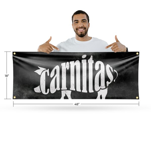 Signmission Carnitas, 18 Inch x 48 Inch, Vinyl Banner - B-30505