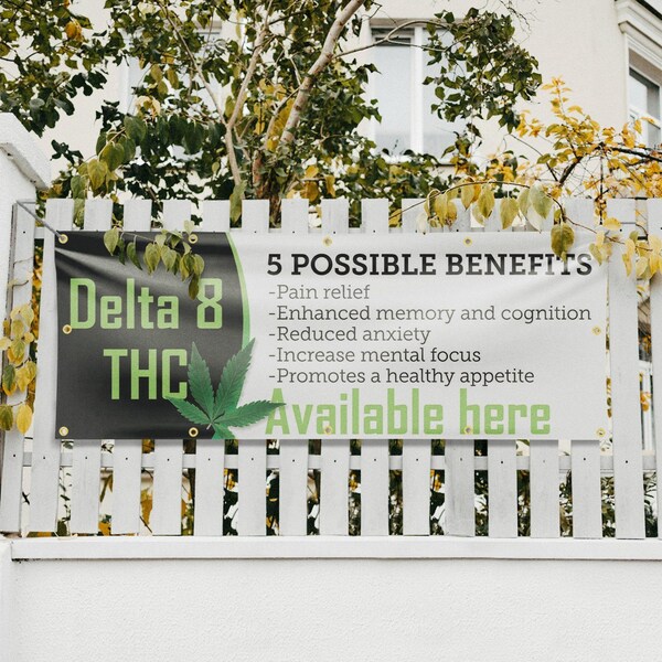 Signmission Delta 8 THC 5 Possibilities, 48 Inch x 120 Inch, Vinyl Banner - B-120-30537