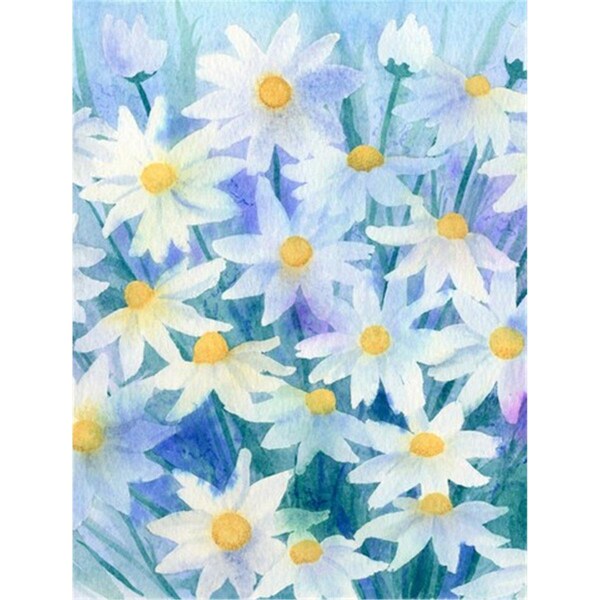 Patioplus Light & Airy Daisies Flag Canvas House Size - PA2557588