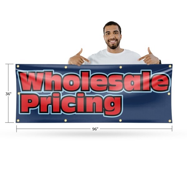 Signmission Wholesale Pricing, 36 Inch x 96 Inch, Vinyl Banner - B-96-30942
