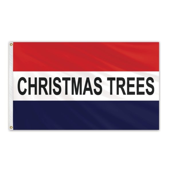 Global Flags Unlimited Christmas Trees Message Flag 3'x5' Standard Flag - 204888