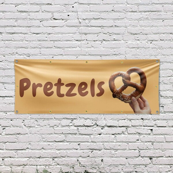 Signmission Pretzels, 48 Inch x 120 Inch, Vinyl Banner - B-120-30816