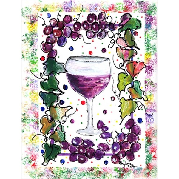 Patioplus Wine Flag - Garden Size, 11 x 15 in. - PA2554490