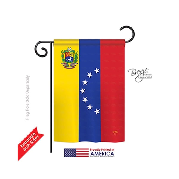 Gardencontrol Venezuela 2-Sided Impression Garden Flag - 13 x 18.5 in. - GA947951