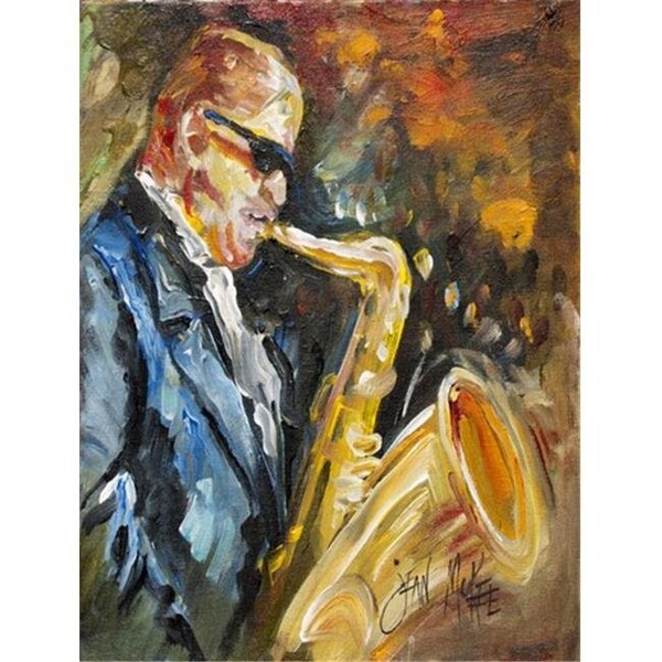 Carolines Treasures Carolines Treasures JMK1186CHF Jazz Saxophone Flag Canvas House Size - JMK1186CHF
