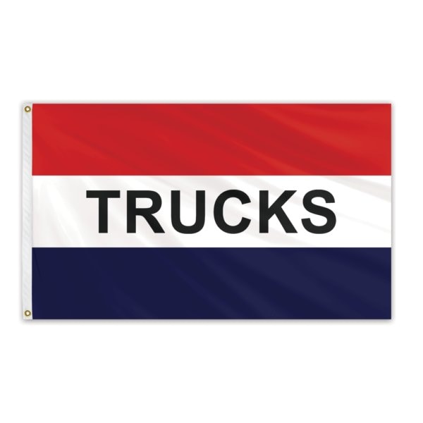Global Flags Unlimited Trucks Red/White/Blue Message Flag 3'x5' Standard Flag - 204570