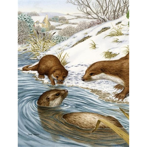 Patioplus Otter At Play Flag Garden Size - PA253153