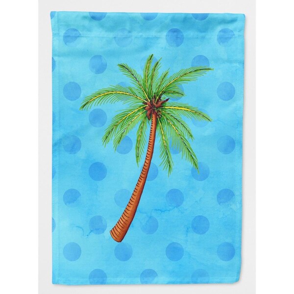 Patioplus Palm Tree Blue Polkadot Flag, Garden Size - PA2550816