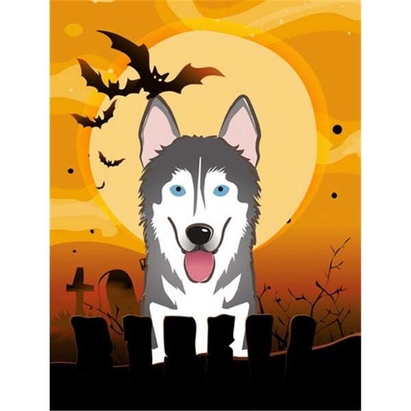 Carolines Treasures Halloween Alaskan Malamute Flag Garden Size - BB1776GF