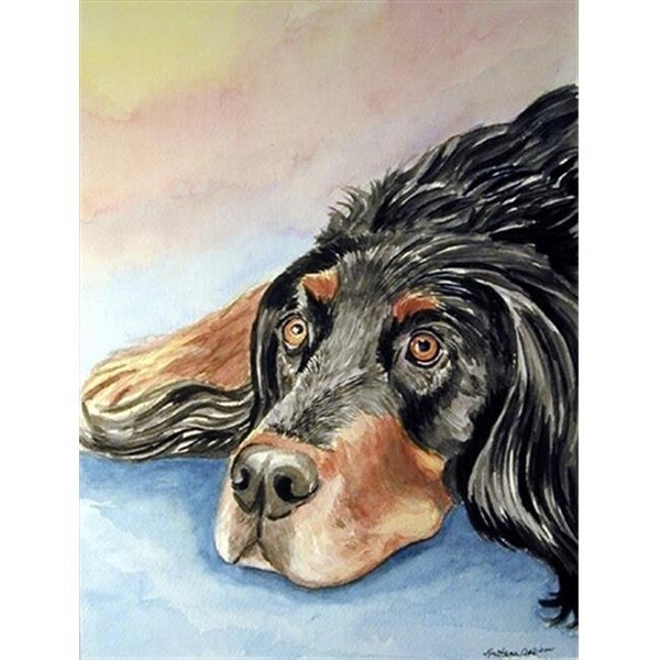 Carolines Treasures Carolines Treasures 7062CHF Gordon Setter Flag Canvas House Size - 7062CHF