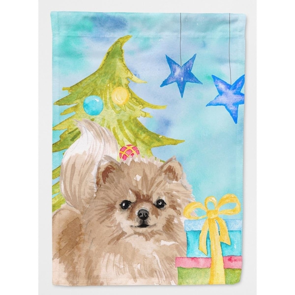 Patioplus Pomeranian Christmas Flag - Garden Size - PA2551607