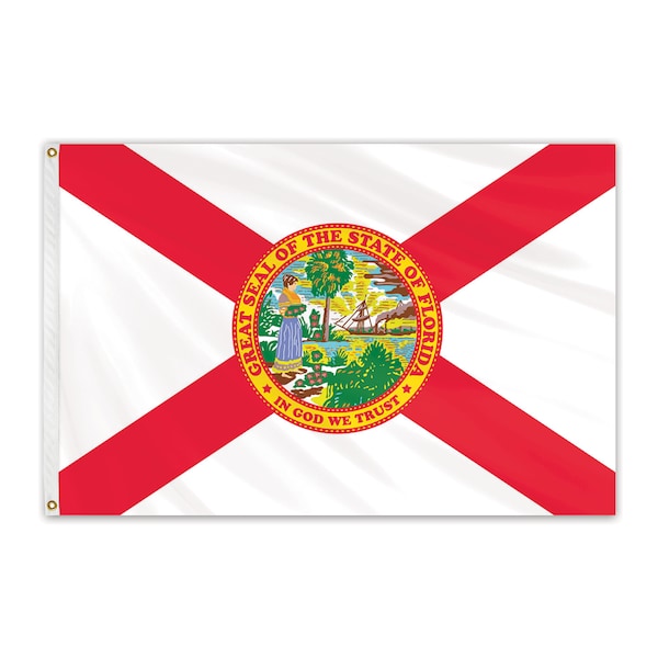 Global Flags Unlimited Florida Outdoor Nylon Flag 4'x6' - 200184